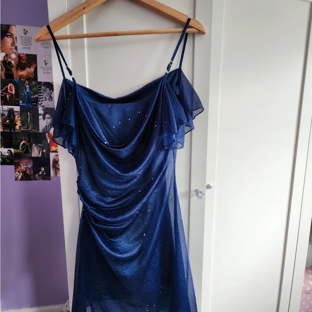 Dark Blue Sparkly Dress